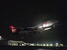 Start upraveného letounu Boeing 747 spolenosti Virgin Atlantic pojmenovaného...