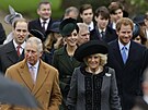 Princ William, princ Charles, vévodkyn Kate, vévodkyn Camilla a princ Harry...