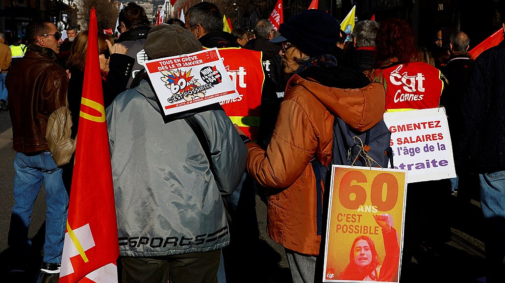 Protest proti dchodové reform (19. ledna 2023)