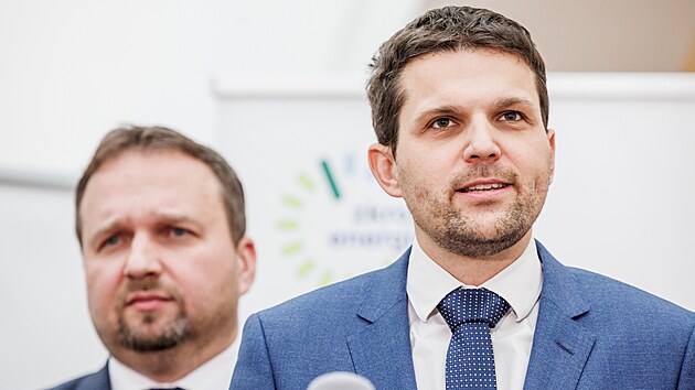 1. nmstek ministra ivotnho prosted Petr Hladk (KDU-SL) na tiskov konferenci k pedstaven novho dotanho programu Nov zelen sporm - Light. (11. ledna 2023)