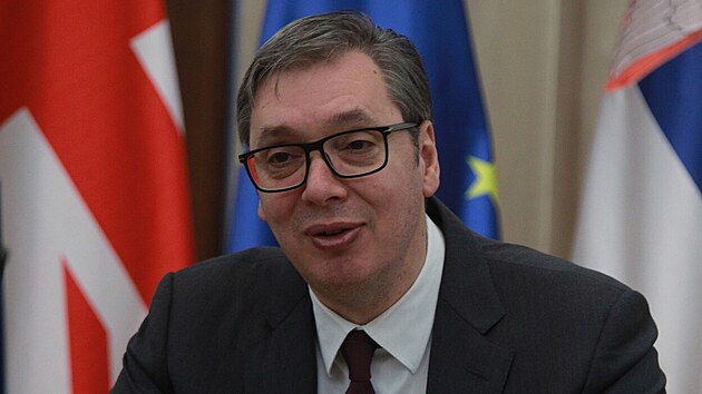 Srbsk prezident Aleksandar Vui (17. ledna 2023)
