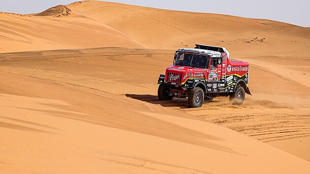 Ale Loprais bhem 9. etapy Rallye Dakar.