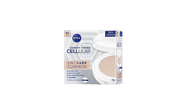 Sv a sjednocen vzhled, 24hodinovou hydrataci a vivu pleti slibuje peujc make-up v houbice Nivea Cellular Cushion 3v1. Jednou z nejvtch pednost je uniktn receptura, kter nejen sjednocuje vzhled ple a hydratuje ji, ale tak zabrauje jejmu pedasnmu strnut a intenzivn ple vyivuje. Lehk sloen nezanechv na pleti nevzhledn vrstvy ani mastn filtr. Ihned po nanesen splyne s pirozenm vzhledem va pleti a rozz ji. Inovativn make-up obsahuje kyselinu hyaluronovou a kreatin, a tak zabrauje tvorb vrsek. 559 K