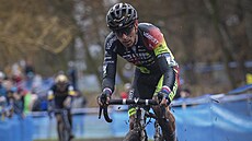 Adam �oupalík na trati cyklokrosového mistrovství republiky