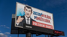Billboardy Andreje Babie Zastavím vládu, pomu lidem. (17. ledna 2023)