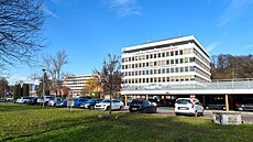 Budova �editelství Krajské nemocnice T. Bati ve Zlín�, ve které sídlí také...