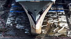 Opravy jediné ruské letadlové lodi Admiral Kuzncov (5. srpna 2022)