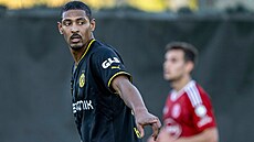 Fotbalista Sébastian Haller v dresu n�meckého Dortmundu.