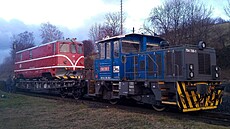 P�íjezd renovované lokomotivy osobla�ské úzkokolejky