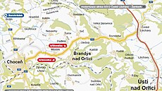 Silni�ní p�ivad�� Choce� - �eské Libchavy