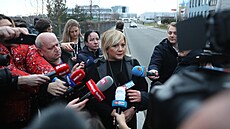 Alena Schillerová dorazila do volebního tábu prezidentského kandidáta Andreje...