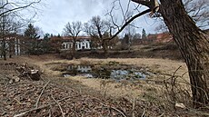 V bývalém kasárenském areálu ve Vy�ném u� se kácí. (leden 2023)