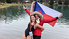 Andrea Klementová na mistrovství svta v zimním plavání ve Francii