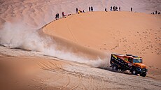 Martin Macík s kamionem Iveco ve 13. etap Rallye Dakar