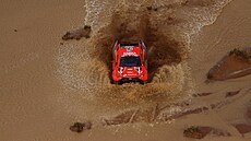 Lucas Moraes bhem deváté etapy Rallye Dakar