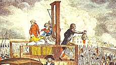 Poprava Ludvíka XVI. v Paíi 21. ledna 1793