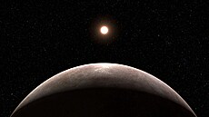 Ilustrace nov objevené exoplanety LHS 475 b, kterou objevil telskop Jamese...