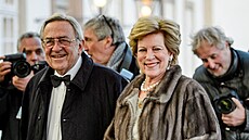 ecký král Konstantin II. a královna Anne-Marie (Fredensborg, 16. dubna 2015)