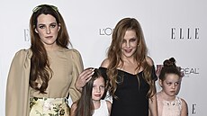 Lisa Marie Presleyová a její dcery Riley Keoughová, Finley Lockwoodová a Harper...