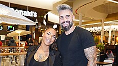 Angie Mangombe a Josef K�rka (Praha, 13. prosince 2022)