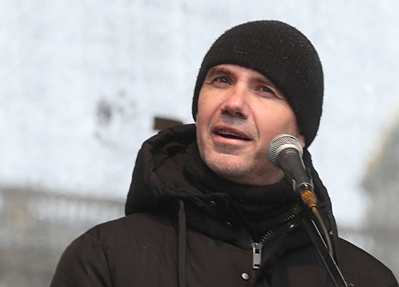 Organizátor protivládních demonstrací Ladislav Vrabel (21. ledna 2023)