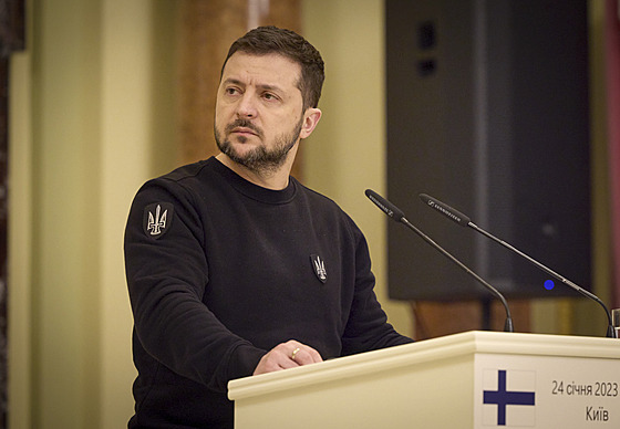 Ukrajinský prezident Volodymyr Zelenskyj.