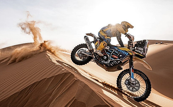Motokrosa Martin Michek úspn dokonil i svj tvrtý Dakar.
