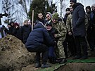 Bua. Poheb ukrajinského vojáka, který padl u Bachmutu (19. ledna 2023)