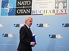 Finský ministr zahranií Pekka Haavisto na setkání NATO v Bukureti (29....