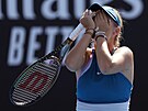 Reakce Lindy Fruhvirtové na postup do osmifinále Australian Open.