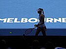 Jelena Rybakinová bhem osmifinále Australian Open.