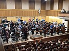 Posledn zkouka Moravsk filharmonie Olomouc ped odjezdem na vcarsk turn...
