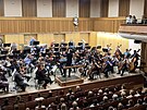 Posledn zkouka Moravsk filharmonie Olomouc ped odjezdem na vcarsk turn...