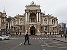 Divadlo opery a baletu v historickém centru ukrajinského msta Odsa. Centrum...