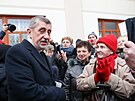 éf hnutí ANO Andrej Babi stráví den v Liberci. (20. ledna 2023)
