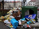 Kvůli stávce popelářů zaplavily ulice chorvatského Záhřebu odpadky. (25. ledna...
