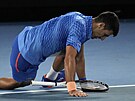Srbský tenista Novak Djokovi ve tetím kole Australian Open