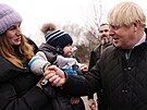 Britský expremiér Boris Johnson na návtv Ukrajiny. (22. ledna 2023)