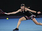 Jelena Rybakinová z Kazachstánu bhem semifinále Australian Open.