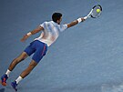 Novak Djokovi ve finále Australian Open proti Stefanosu Tsitsipasovi.