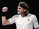 Stefanos Tsitsipas ve finále Australian Open proti Novaku Djokoviovi.