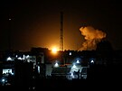 Následky leteckých úder izraelské armády na Pásmo Gazy (27. ledna 2023)
