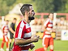 Zápas fotbalového poháru MOP Cup SK Sokol Brozany - FK Varnsdorf. Domácí Marek...