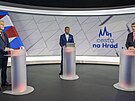 Petr Pavel a Andrej Babi v debat na TV Nova. (26.1.2023)
