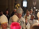 Bohoslubu za vlast slouil praský arcibiskup Jan Graubner. (22. ledna 2023)