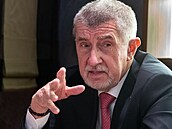 Šéf ANO Andrej Babiš. (28. ledna 2023)