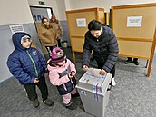 Druhé kolo prezidentských voleb v ústeckých Předlicích. (27. ledna 2023)