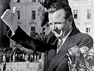 Klement Gottwald se stal prezidentem a� v roce 1948 (na snímku krátce...
