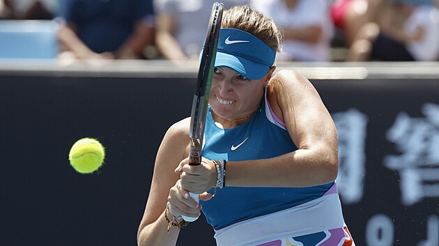 Linda Fruhvirtov ve tetm kole Australian Open.