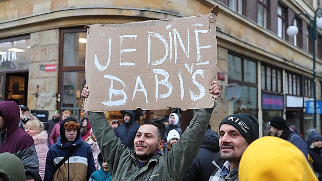 f hnut ANO Andrej Babi navtvil Jablonec nad Nisou. (20. ledna 2023)